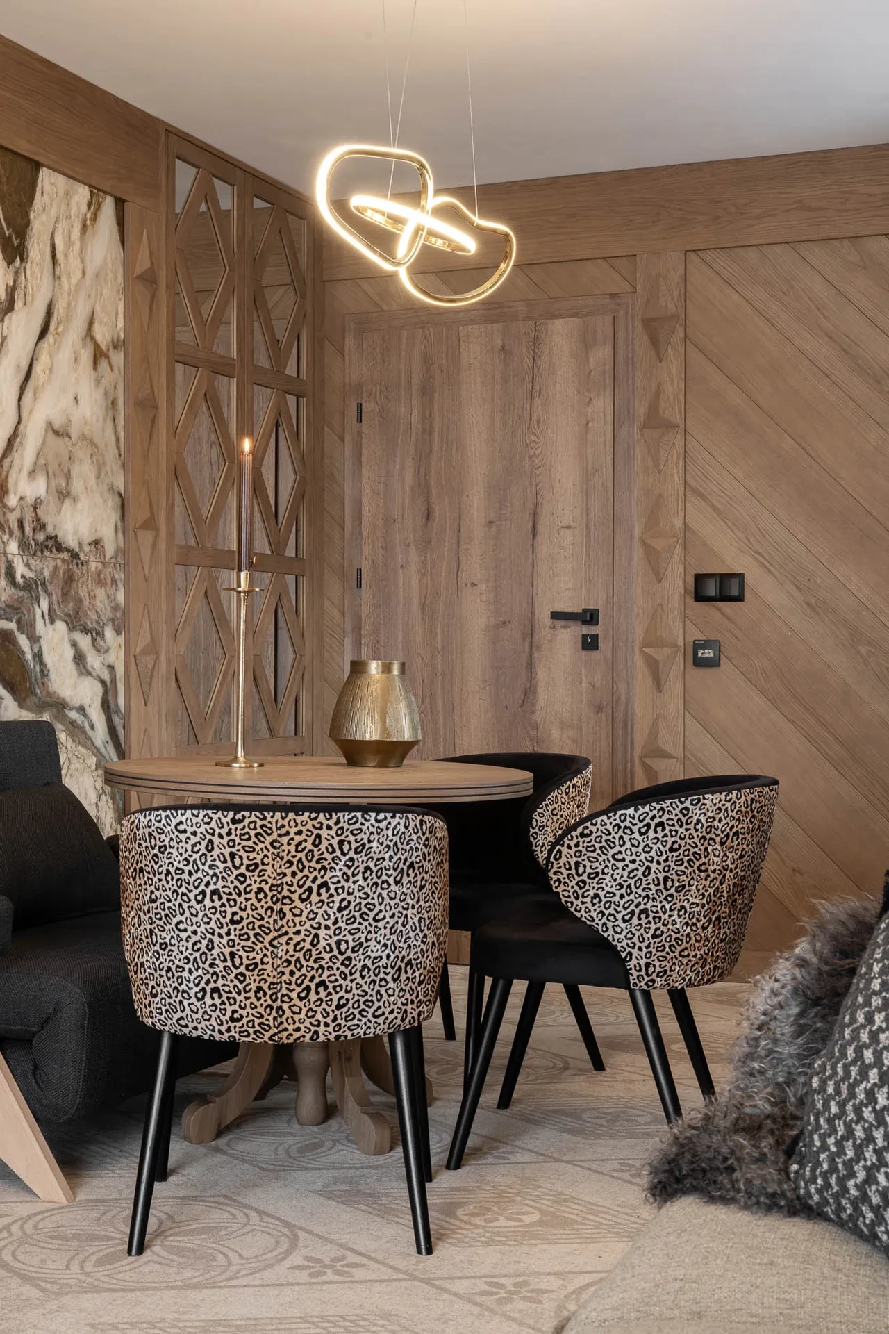 Apartmán Budzowy Wierch, kuchynský kút a jedálenská časť